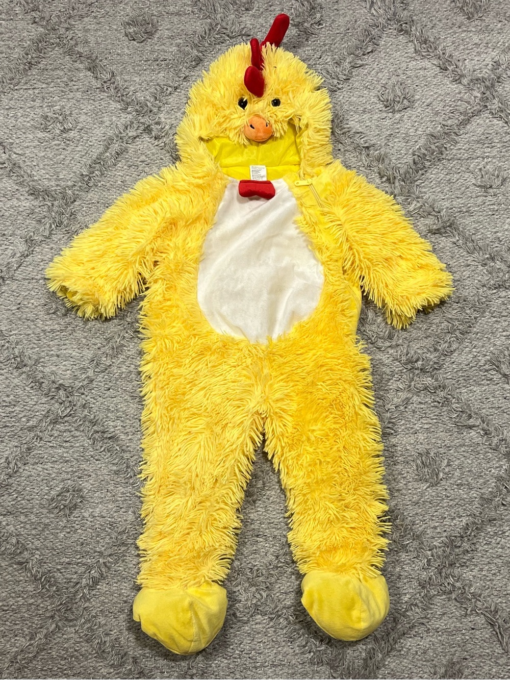 Target Toddler Chicken Costume 2T-3T Plush Yellow Halloween Cosplay GUC
